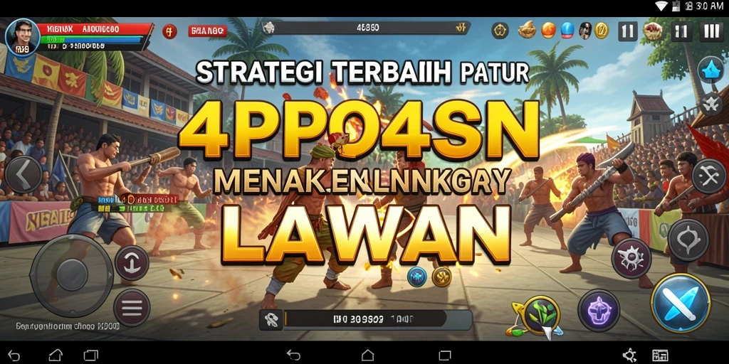 Tampilan gameplay seru dalam 4P4P yang menunjukkan strategi real-time.