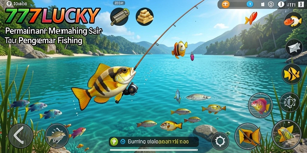 Screenshot gameplay 777LUCKY menampilkan pengalaman memancing yang seru.