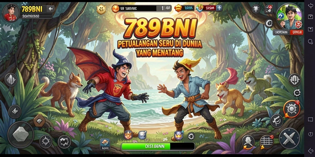 Screenshot 789BNI menampilkan aksi seru dalam petualangan.