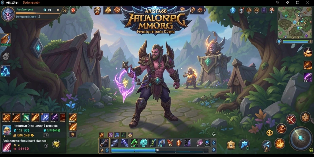 Screenshot gameplay ARISTA88 menampilkan aksi seru di dunia MMORPG.