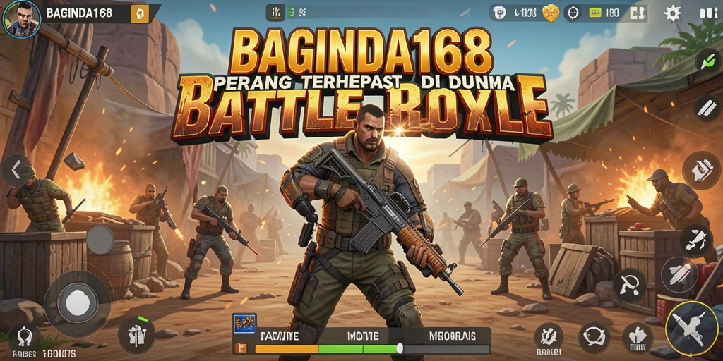 Tampilan menarik dari gameplay Battle Royale BAGINDA168 yang menegangkan.