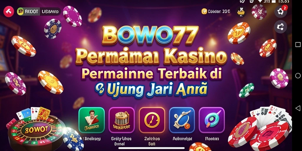 Gameplay seru BOWO77 dengan suasana kasino yang menakjubkan.
