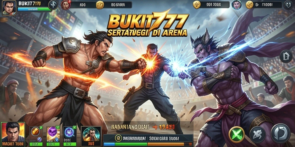 Screenshot BUKIT777 menunjukkan aksi pertarungan yang mendebarkan.