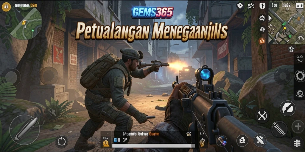 Gameplay GEMS365 yang mendebarkan dan menegangkan.