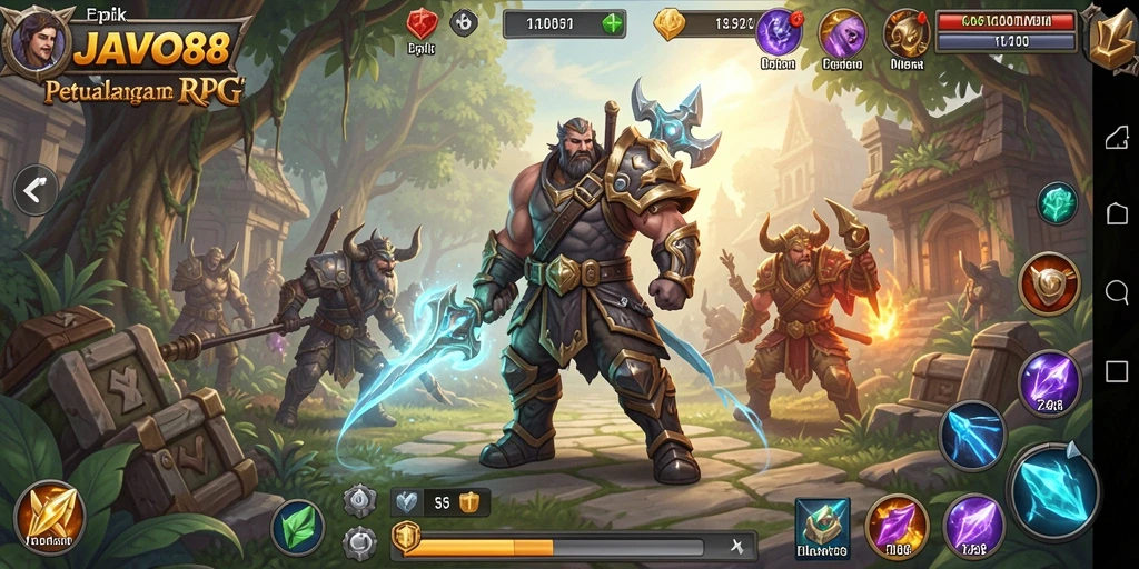 Tampilan gameplay menakjubkan dari JAVO88 yang memikat pemain RPG.
