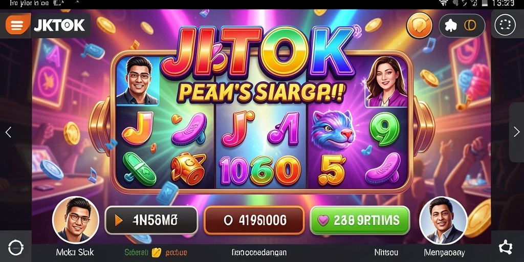 Screenshot gameplay JKTOK menampilkan suasana permainan slot yang seru.