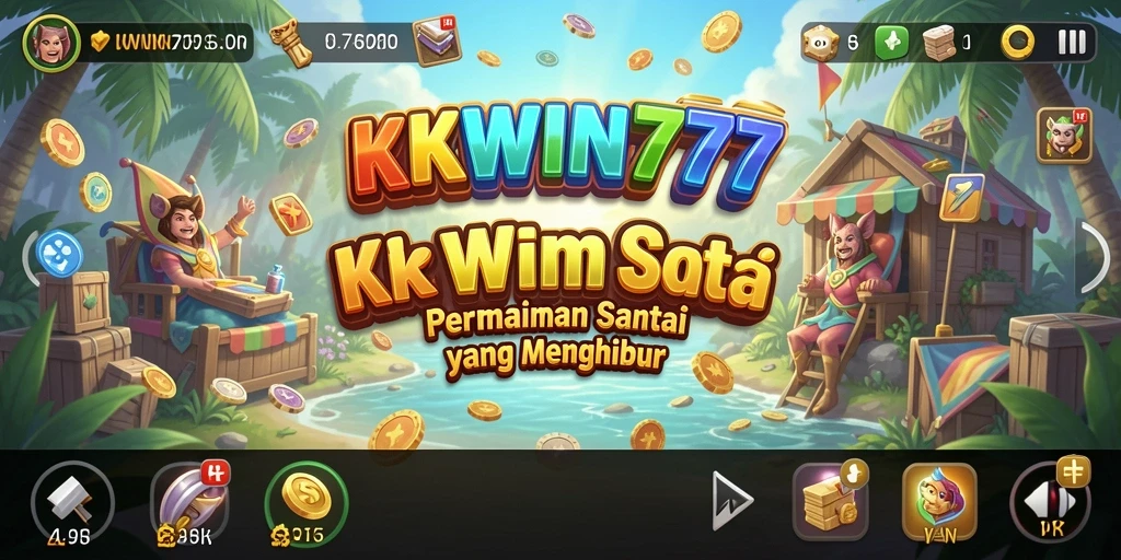 Tampilan gameplay KKWIN777 yang ceria dan menghibur.