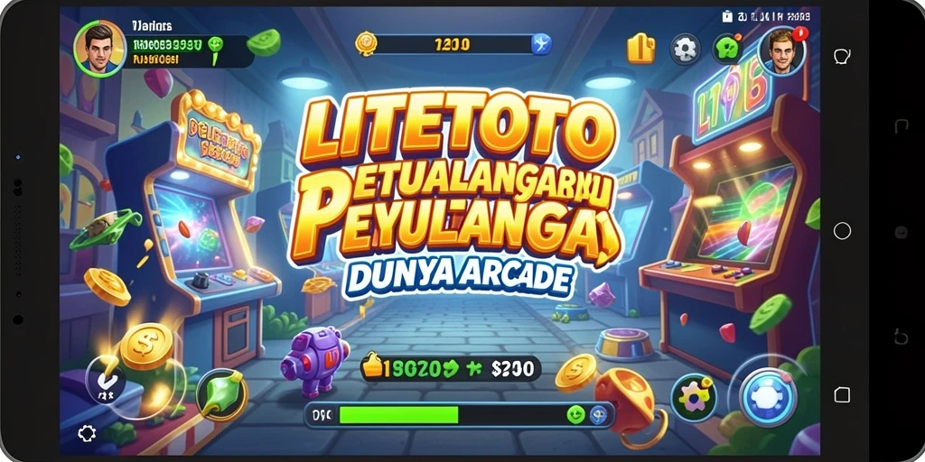 Screenshot gameplay utama LITETOTO yang menunjukkan keseruan permainan Arcade.