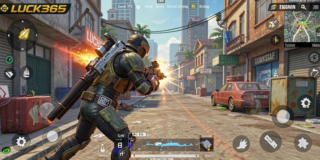 Screenshot dari gameplay menegangkan LUCK365 dengan aksi penuh intensitas.