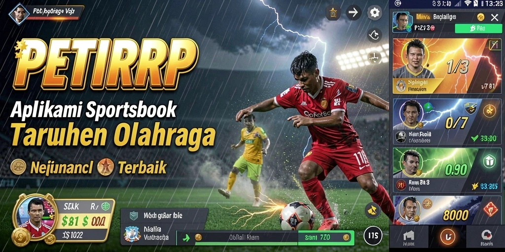 Tangkapan layar gameplay menampilkan taruhan olahraga di PETIRRP.