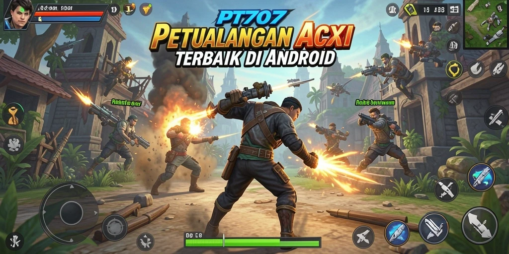 Tangkapan layar PT707 menunjukkan aksi mendebarkan dengan grafis luar biasa.