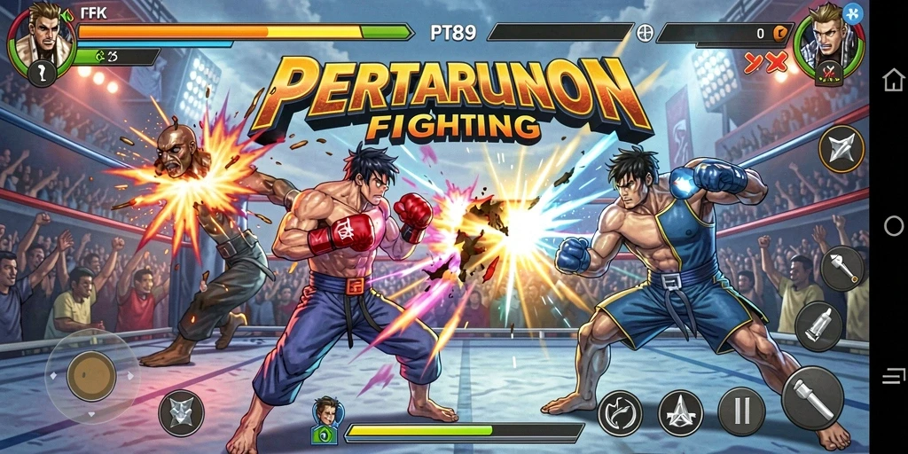 Tangkapan layar gameplay PT89 menampilkan pertarungan intens dan grafis yang memukau.