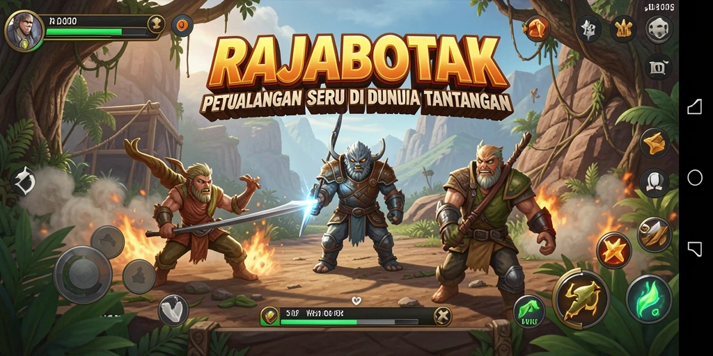 Screenshot RAJABOTAK menampilkan aksi seru dalam gameplay petualangan.