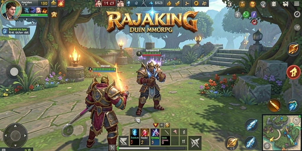 Tampilan gameplay seru dan menarik dalam RAJAKING.