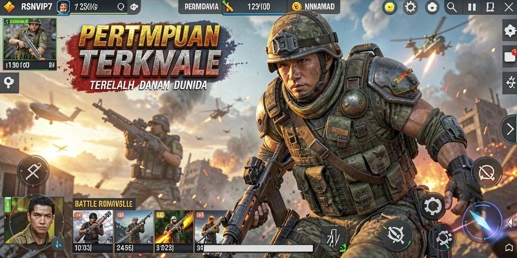 Tangkapan layar gameplay RSNVIP7 yang menegangkan dan dinamis.