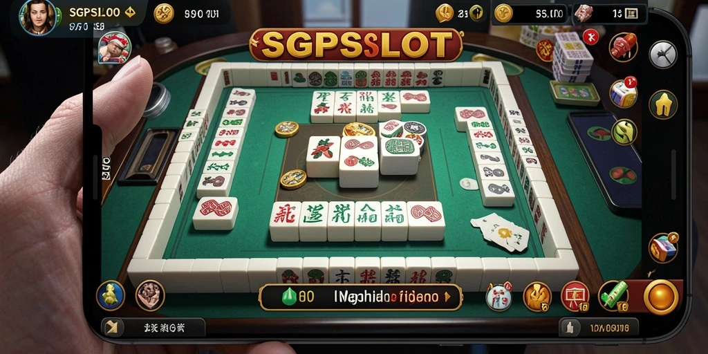 Tangkapan layar gameplay SGPSLOT menunjukkan keseruan permainan Mahjong yang menggembirakan.