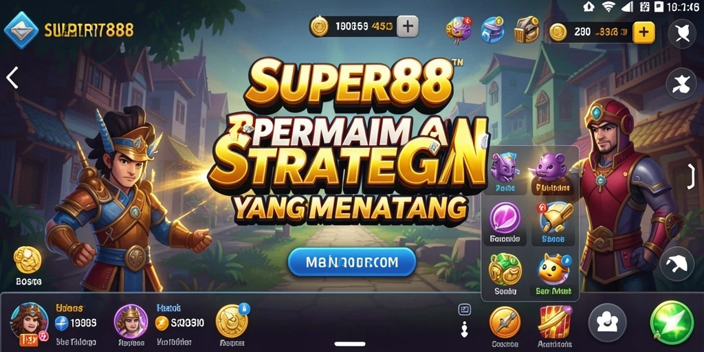 Tampilan gameplay <strong>SUPER88</strong> yang mendebarkan dengan strategi yang seru.