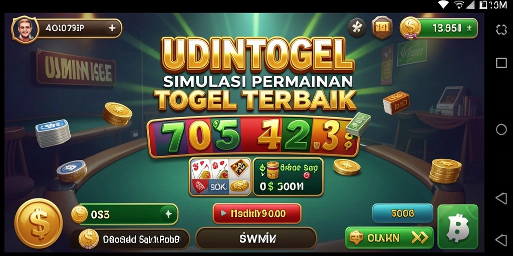 Tampilan gameplay UDINTOGEL yang menegangkan dan interaktif.