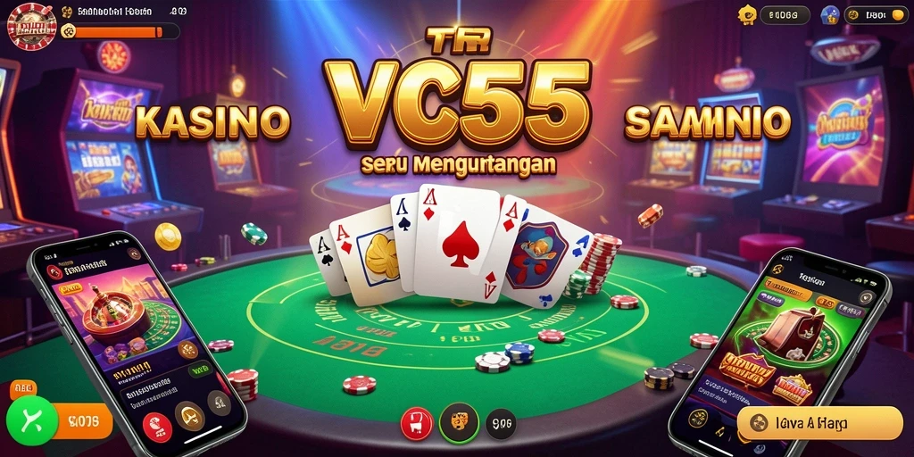 Tampilan gameplay VC55 yang menarik dan penuh aksi Kasino.