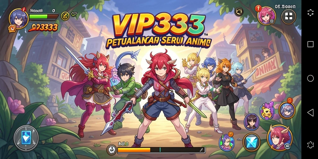 Tampilan menarik dari gameplay seru VIP333 dengan karakter anime.