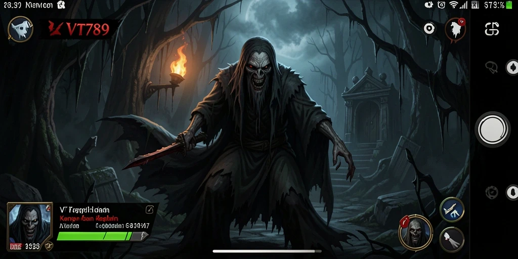 Tampilan gameplay VT789 yang menegangkan dan misterius.